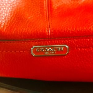 Red coach purse